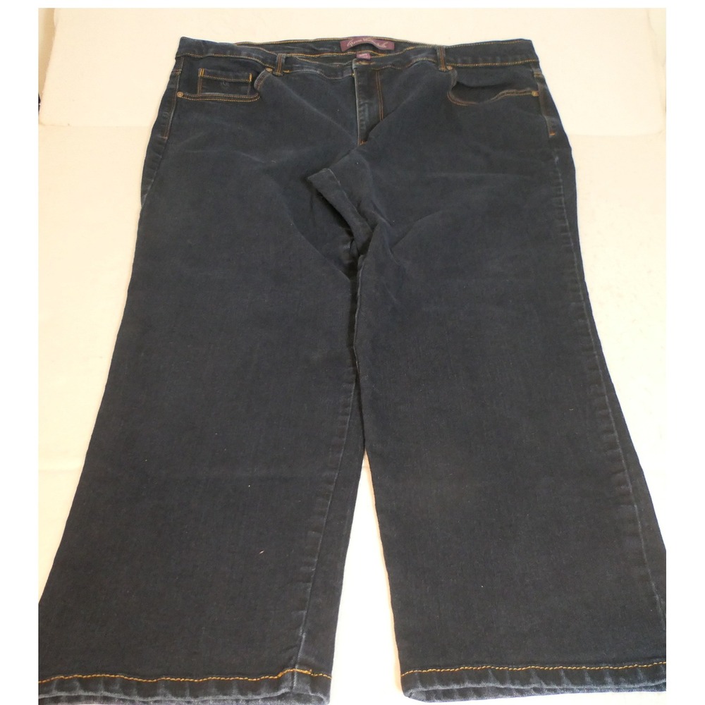 Gloria Vanderbilt Women Jeans 22WSh Blue Indigo Feminine Clean Girl Straight Leg